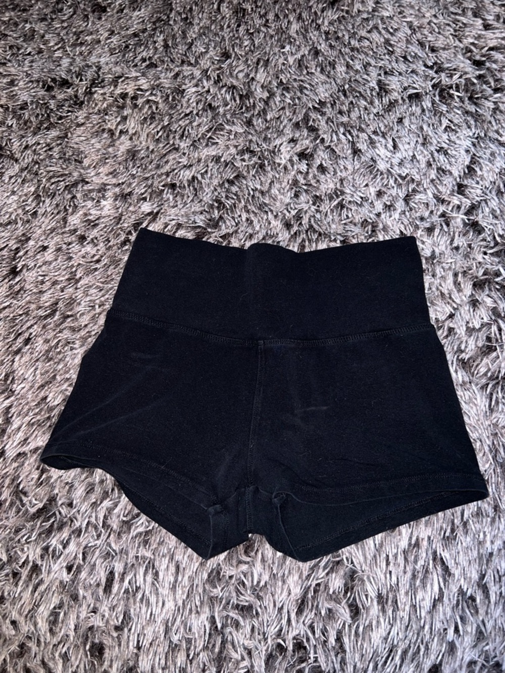 Black Mini Stretch Booty Shorts
